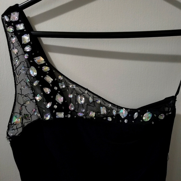 B. Darlin black dress with jewels -Like new - Picture 2 of 9
